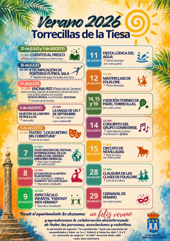  PROGRAMACIÓN LUDICO-FESTIVA VERANO 2026